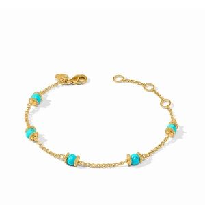 $85 Julie Vos Hydra Delicate Bracelet turquoise blue